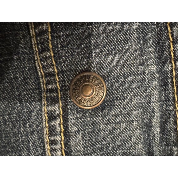 Levi’s Signature Stretch Denim Maxi Skirt Front Slit Dark Wash Misses 16 L/XL - Picture 9 of 11